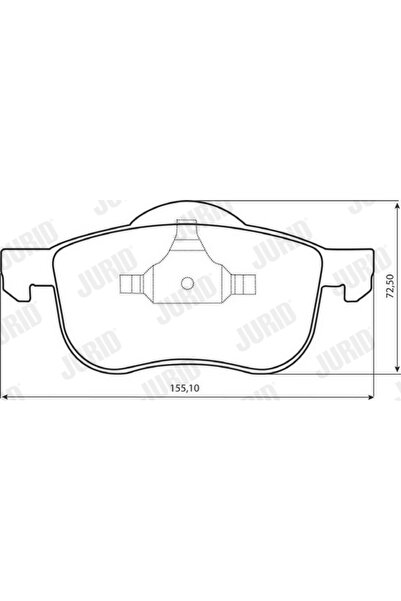 Jurid Комплект спирачни накладки дискови спирачки Volvo S60 1/S80 1/V70 1