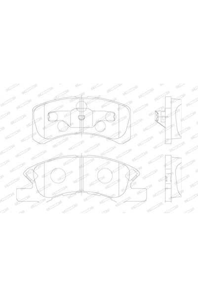 FERODO Set Placute Frana Frana Disc Daihatsu Cuore 5/Cuore 6/Cuore 7 Mitsubis...
