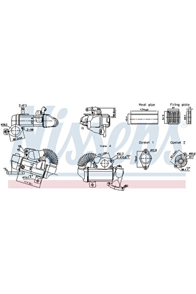 Nissens Радиатор за рециркулация на отработените газове Mercedes-Benz C-Class...