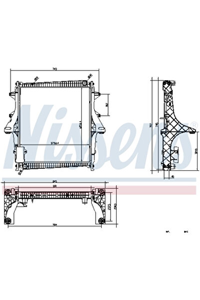 Nissens Radiator Racire Motor Renault Master Pro Caroserie/Master Pro Platou