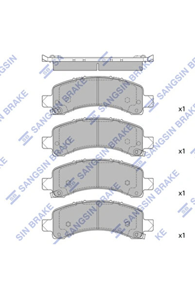 Hİ-Q Set Placute Frana Frana Disc Chevrolet Express Bus