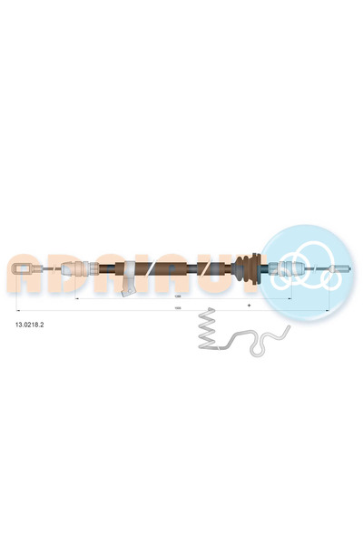 Adriauto Rear Left Parking Brake Cable Ford Tourneo Custom V362 Bus/Transit C...