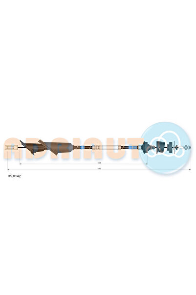 Adriauto Cablu Ambreiaj Peugeot 106 2/106 Van 2 Caseta/