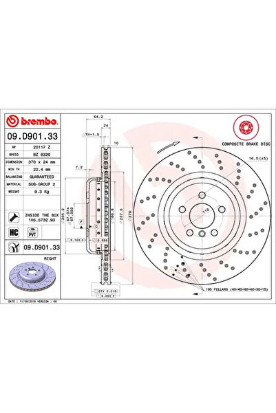 Brembo Brake Disc Bmw 5/6 Gran Turismo/7