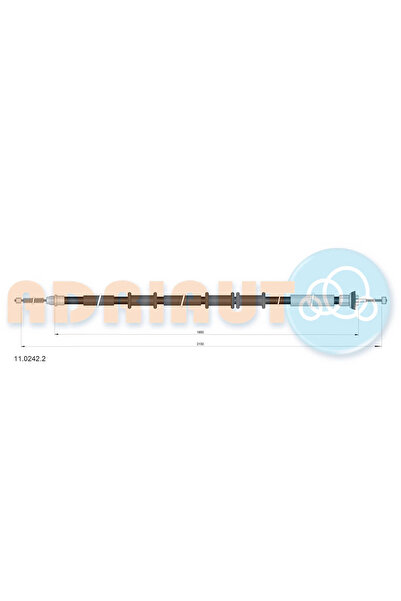 Adriauto Cablu Frana De Parcare Spate Stanga Fiat Doblo Autoutilitara/Limuzin...