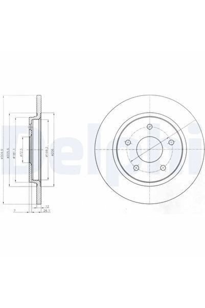 DELPHİ Дискови спирачки Chrysler Grand Voyager 5 Dodge Journey