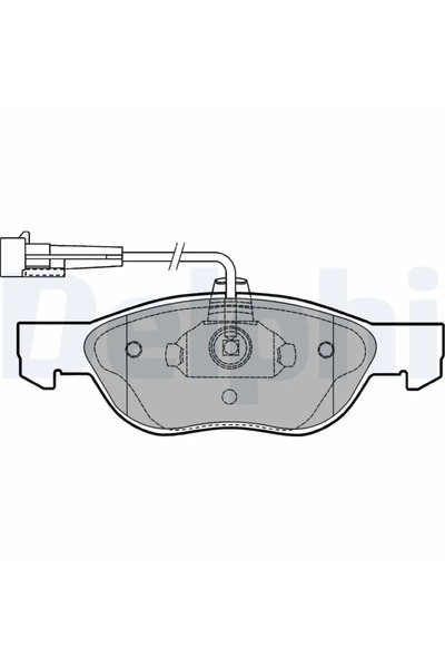 DELPHİ Комплект накладки дискови спирачки Alfa Romeo 145/146/Spider Fiat Barc...