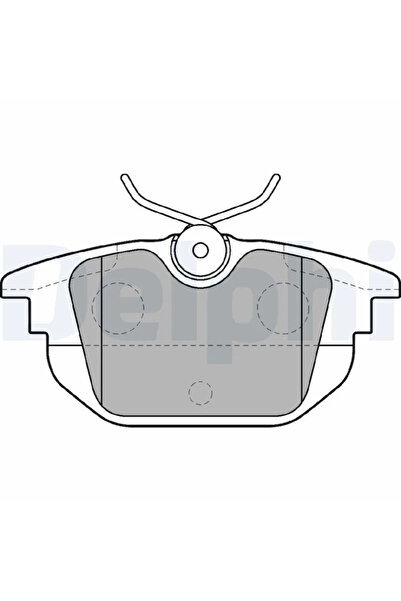 DELPHİ Brake Pad Set Disc Brake Alfa Romeo 155/33 Fiat Tipo/Uno