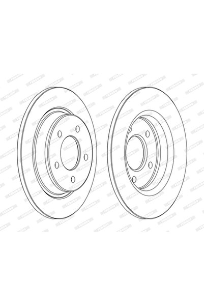 FERODO Спирачен диск Mazda 3/5