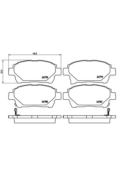 Brembo Set Placute Frana Frana Disc Aston Martin Cygnet Scion Iq