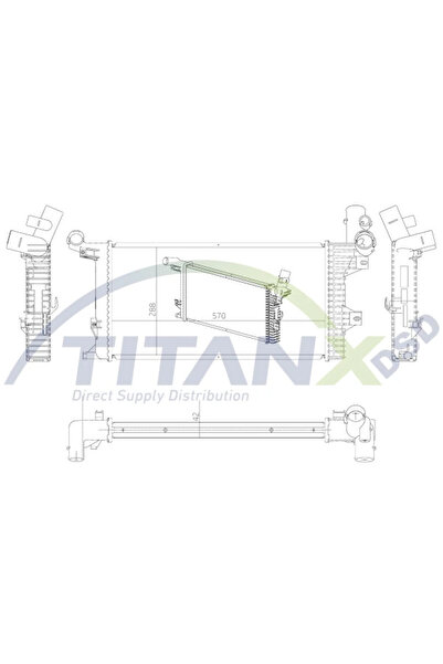 TitanX Radiator Racire Motor Mercedes-Benz Atego