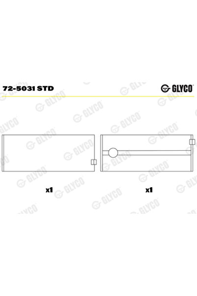 GLYCO Cuzineti Arbore Cotit Mercedes-Benz Actros MP4 / MP5/Atego 3/Econic 2 2...