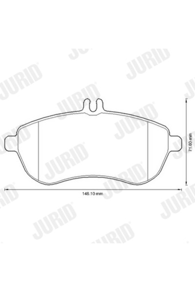 Jurid Set Placute Frana Frana Disc Mercedes-Benz 190/C-Class/E-Class