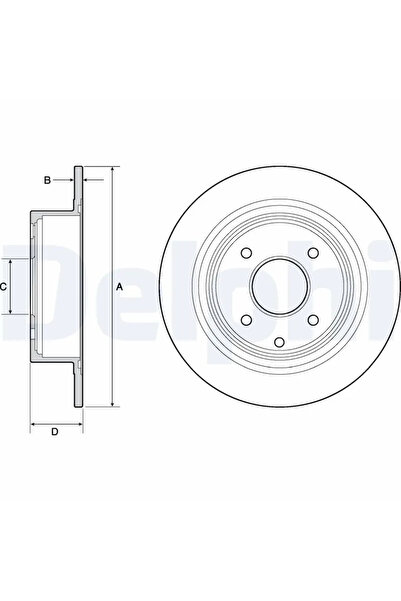 DELPHİ Disc Frana Nissan Cube/Tiida
