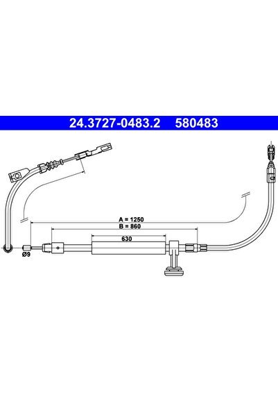 Ate Cablu Frana De Parcare Mercedes-Benz Cls/E-Class
