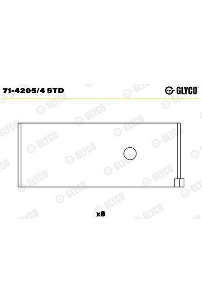 GLYCO Cuzineti biela NISSAN SERENA VAN (C23) 1992-1994