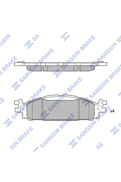 Hİ-Q Set Placute Frana Frana Disc Ford Usa Explorer/Taurus Lincoln Mks/Mkt