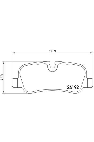 Brembo Set Placute Frana Frana Disc Land Rover Discovery 4/Range Rover 3/Rang...