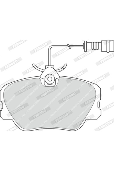 FERODO Brake Pad Set Disc Brake Mercedes-Benz 124 T-Model/124 Limousine/190