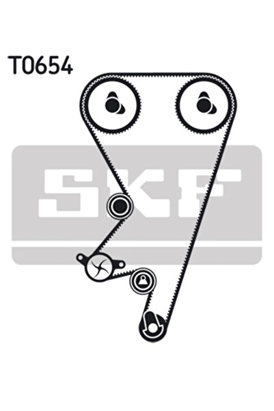SKF Water pump + timing belt set OPEL ASTRA G hatchback 1998-2000 VKMC 05202