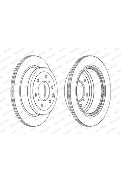 FERODO Спирачен диск за Mitsubishi Pajero 4