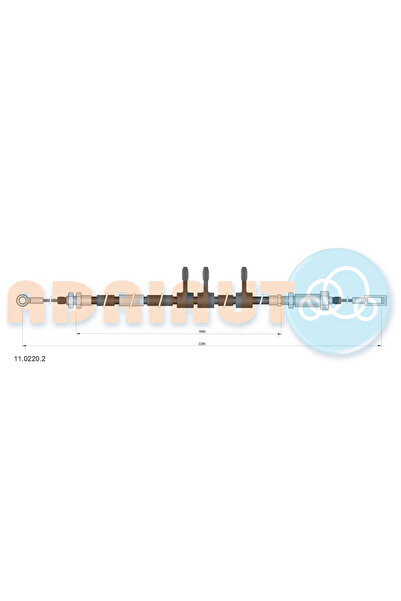 Adriauto Cablu Frana De Parcare Fata Citroen Jumper 2 Bus/Jumper 2 Caroserie/...