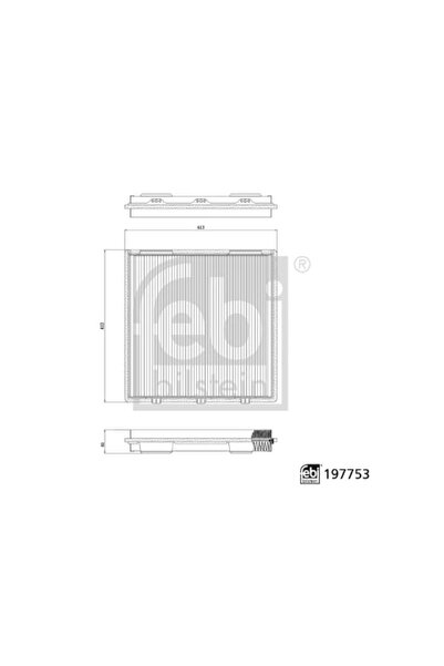 FEBI BILSTEIN Filtru Aer Habitaclu Tesla Model 10/Model S