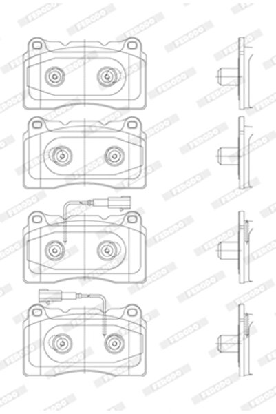 FERODO Brake Pad Set Disc Brake Alfa Romeo Giulietta