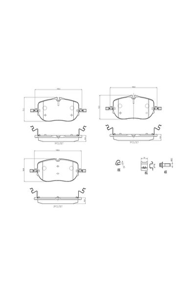 Brembo Set Placute Frana Frana Disc Mercedes-Benz C-Class Mercedes-Benz (Bbdc...