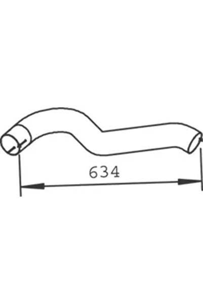Dinex Racord Evacuare Spate Mercedes-Benz Vario Bus/Vario Cabina Cu Motor/Var...
