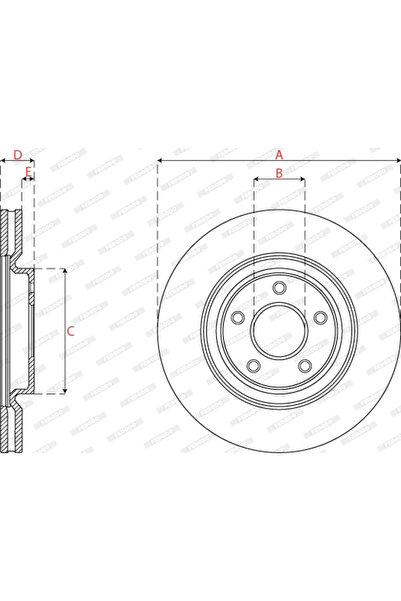 FERODO Disc Brake Nissan 10-Trail 3/10-Trail Van Renault Koleos 2
