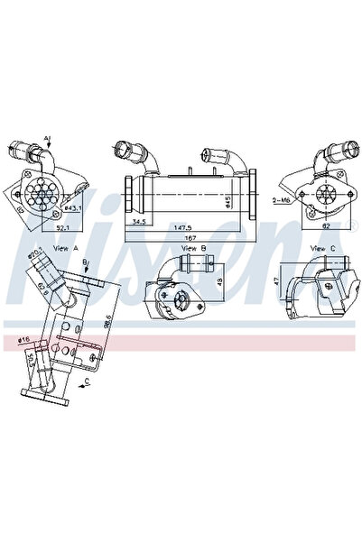 Nissens Radiator, Recirculare Gaze De Esapament Land Rover Range Rover Iii (l322) 2006-2012 Diesel