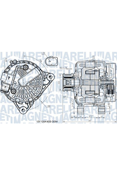 MAGNETI MARELLI Generator / Alternator Ford B-Max/C-Max 2/Ecosport