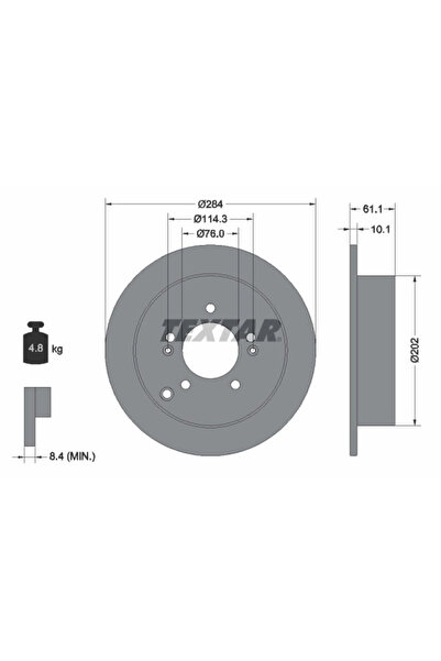 Krieger Disc Frana Hyundai Santa Fe 1/Trajet/Tucson Hyundai (Beijing) Tucson