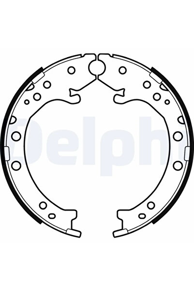 DELPHİ Комплект спирачни накладки за ръчна спирачка Honda Cr-5 2/Cr-5 3 Honda...