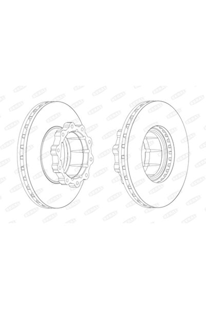 BERAL Дискова спирачка Mercedes-Benz Conecto/O 340/O 404
