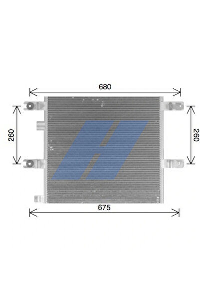 HIGHWAY AUTOMOTIVE Condensator Climatizare Renault Trucks C/D Volvo Fe 2