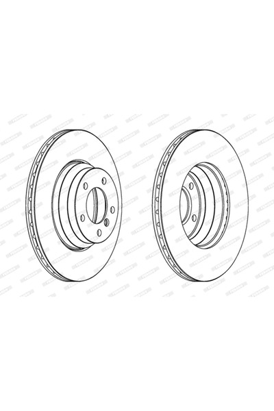 FERODO Brake Disc Bmw 1/3