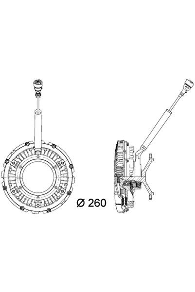 MAHLE Cupla Ventilator Radiator Mercedes-Benz Axor