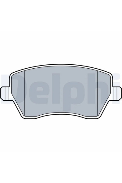 DELPHİ Комплект спирачни накладки за дискови спирачки Nissan Micra 4/Micra 5/...