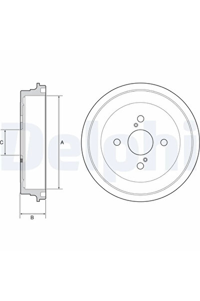 DELPHİ Спирачен барабан Toyota Yaris