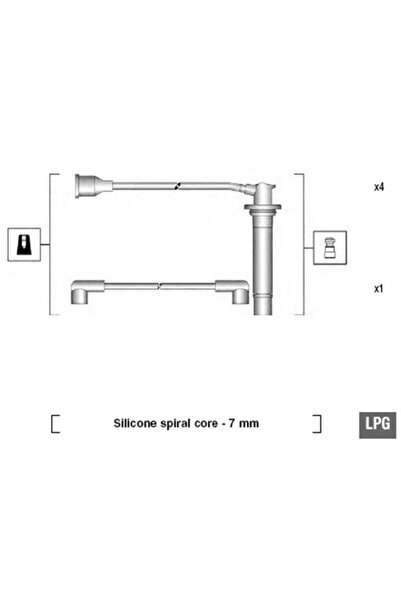 MAGNETI MARELLI Set Cablaj Aprinder Fiat Ducato Panorama/Ducato Bus/Ducato Ca...