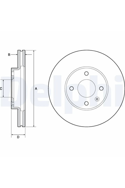 DELPHİ Disc Frana Chevrolet Aveo/Cobalt
