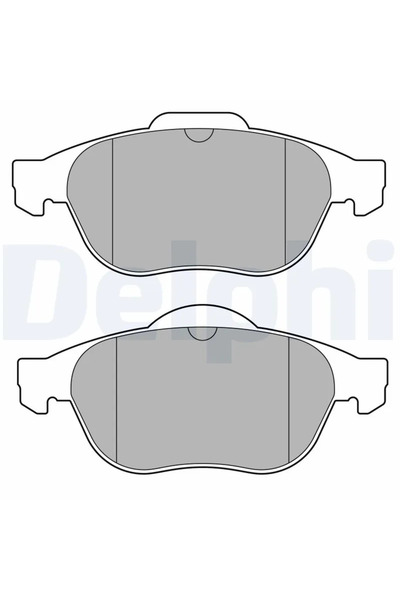 DELPHİ Комплект накладки за дискови спирачки Renault Espace 4/Laguna 2/Vel Satis