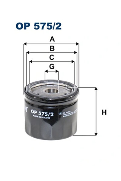 Filtron Filtru Ulei Honda Civic 10/Civic 9/Cr-5 4 Ssangyong Tivoli/Xlv Suv/Xl...
