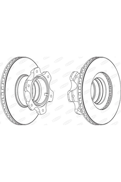 BERAL Disc Frana Mercedes-Benz Vario Bus/Vario Cabina Cu Motor/Vario Caroserie