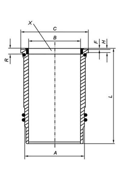 MAHLE Camasa Cilindru Fuso (Mitsubishi) F-Series Model 2 Kamaz 5490/65206/65207