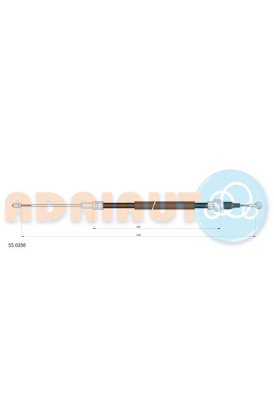 Adriauto Cablu Frana De Parcare Spate Dreapta Audi A3 Seat Altea/Leon/Toledo 3