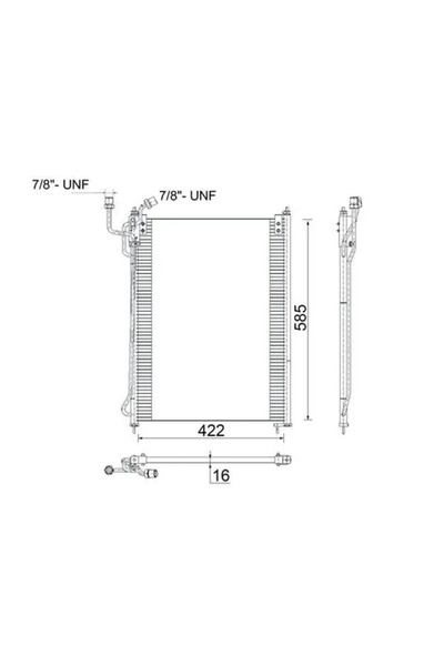 MAHLE Condensator Climatizare Mercedes-Benz Model/Ng
