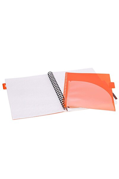 Strigo Spiral notebook and dividers Project Book FLORAL A4, mathematics, 200 pg, cardboard covers PADS043